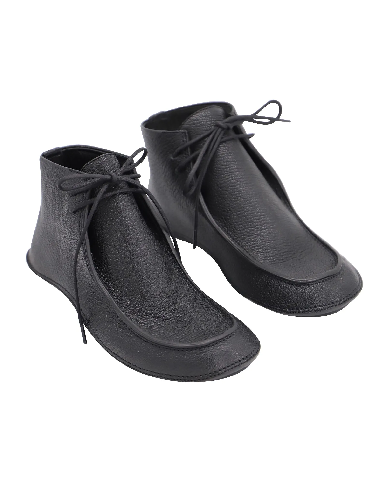 The Row Car Shoe in Black Leather