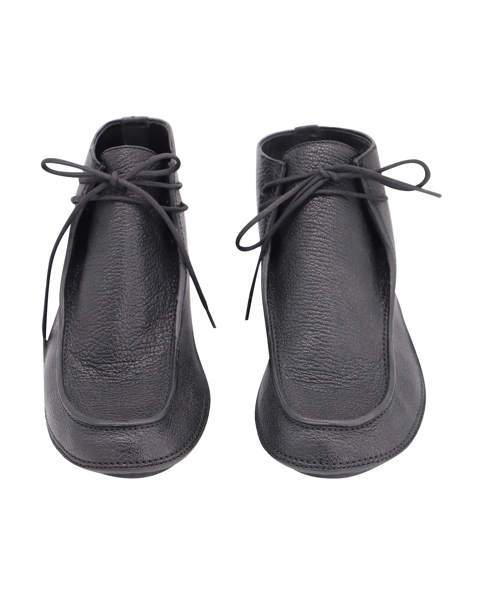 The Row Car Shoe in Black Leather