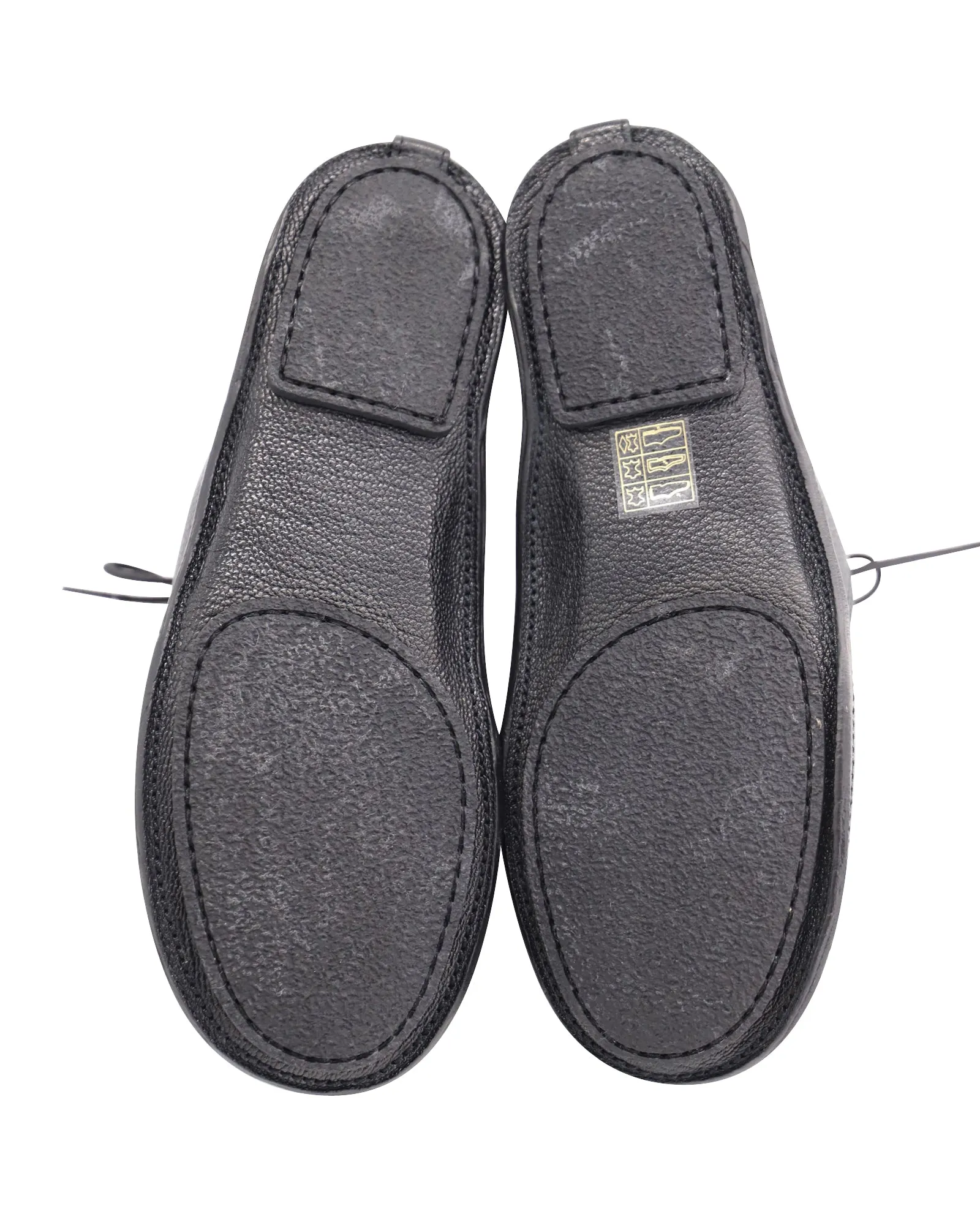 The Row Car Shoe in Black Leather