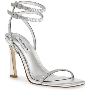 Thierry Womens Glass Ankle Strap Heels