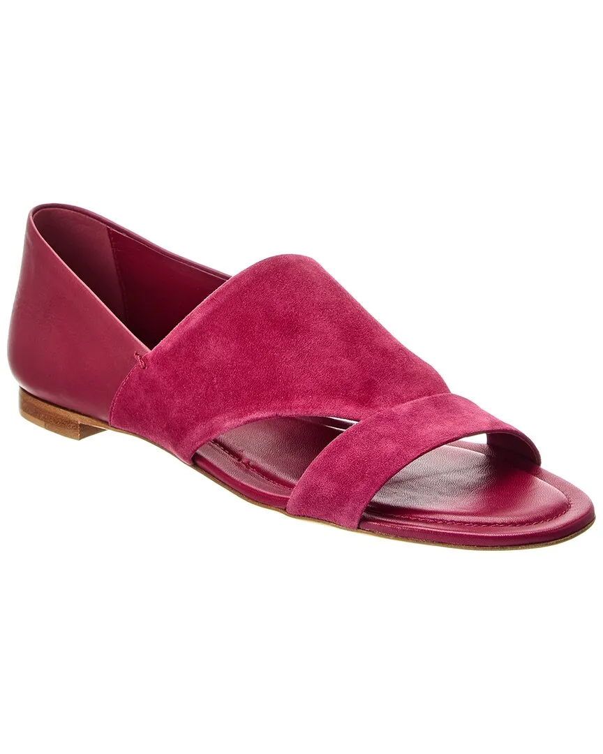 TODs Leather & Suede Sandal