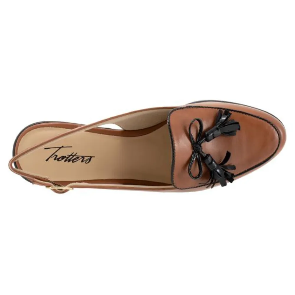 Trotters Lillie Cognac/Black Leather Mule (Women's)