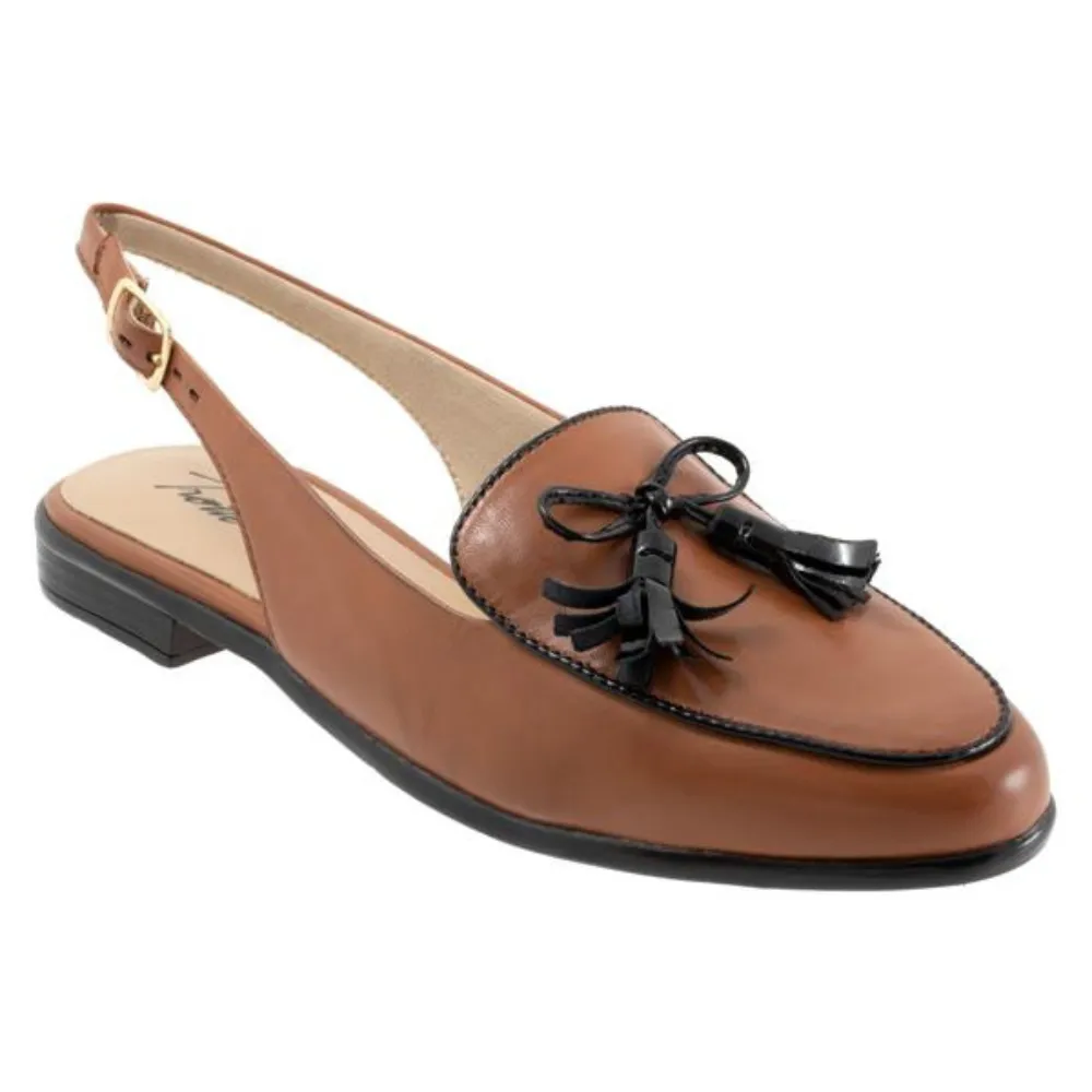 Trotters Lillie Cognac/Black Leather Mule (Women's)