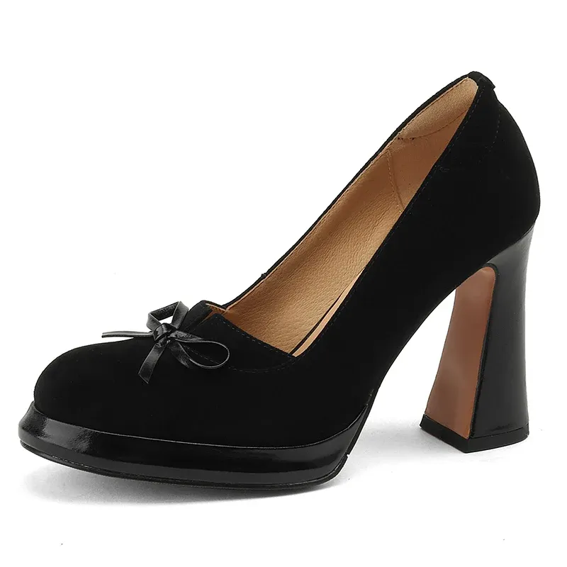 USS Shoes Barbara Women's Leather High Heels Platform Pumps