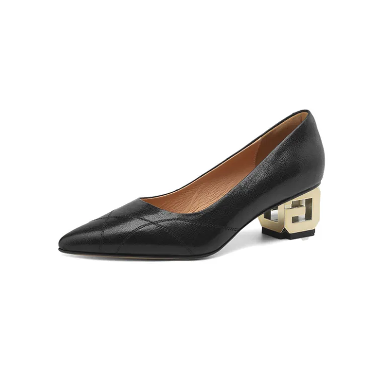 USS Shoes Bracho Women's Leather Office Pointed Toe Pumps