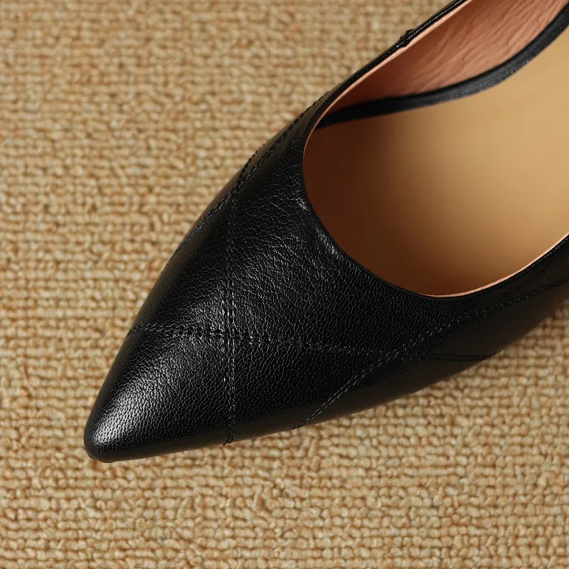 USS Shoes Bracho Women's Leather Office Pointed Toe Pumps