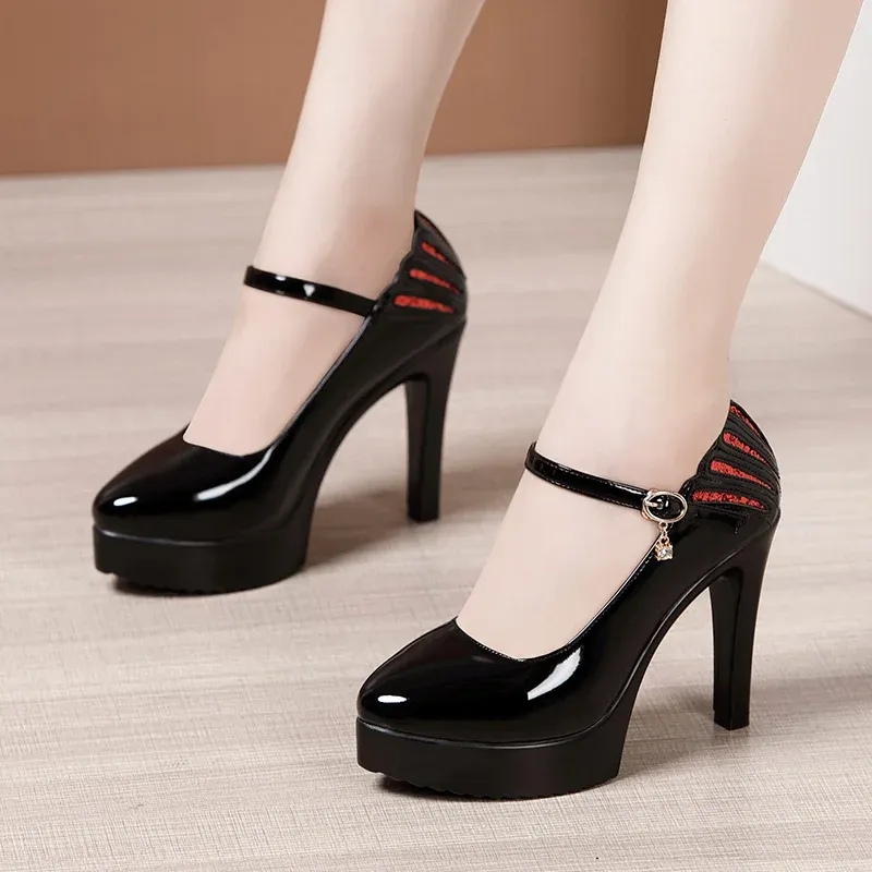USS Shoes Celeste Women's Patent Leather High Heels Pumps