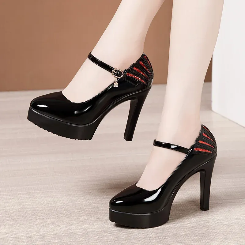 USS Shoes Celeste Women's Patent Leather High Heels Pumps