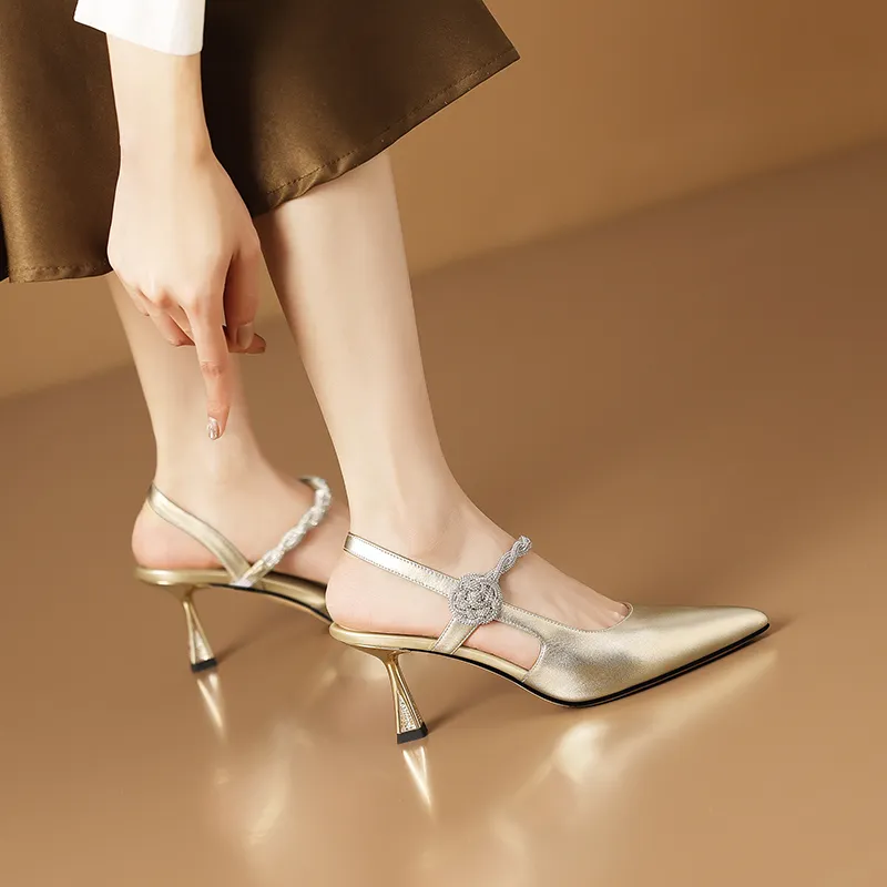 USS Shoes Lian Women's Stilettos Pointed Toe Thin High Heels Pumps