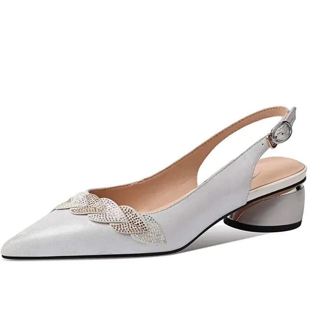 USS Shoes Luciana Women's Back Strap Pointed Toe Pumps