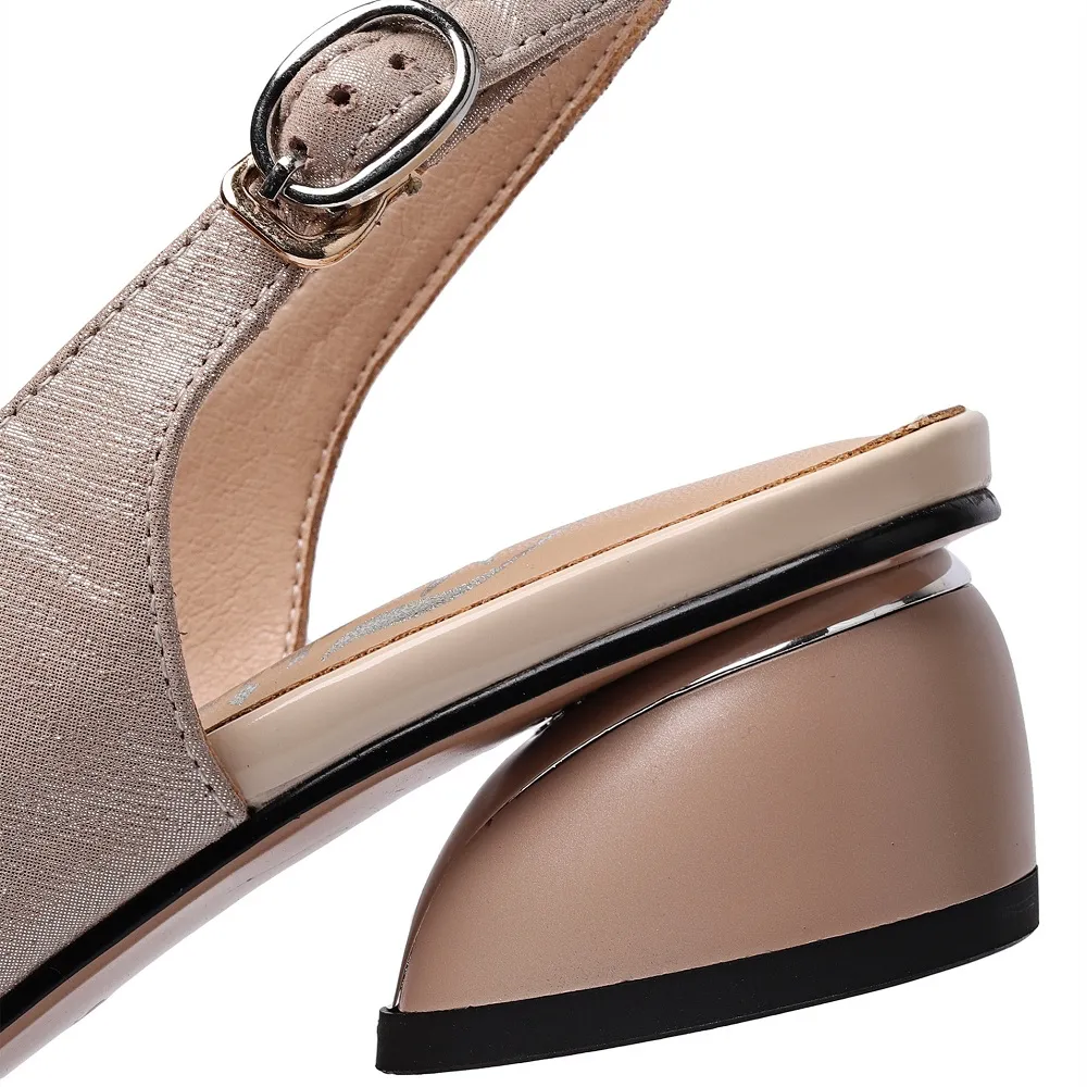 USS Shoes Luciana Women's Back Strap Pointed Toe Pumps