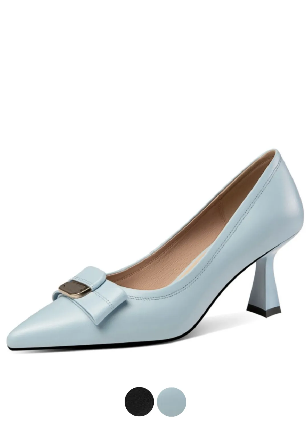 USS Shoes Maibe Women's Dress Leather Butterfly-Knot Pumps
