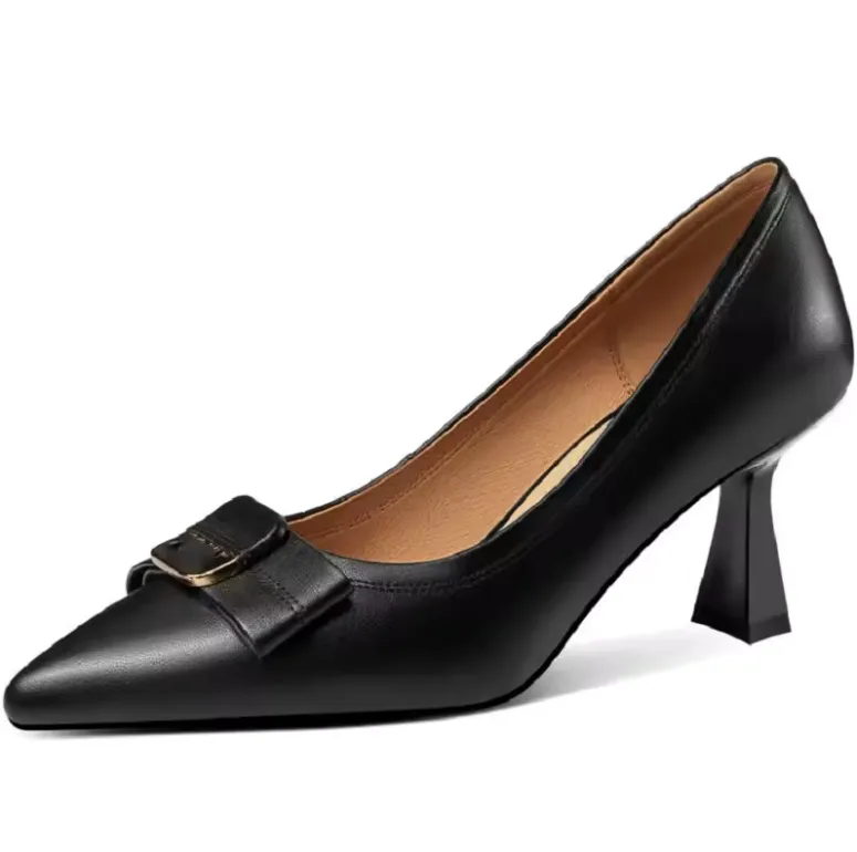 USS Shoes Maibe Women's Dress Leather Butterfly-Knot Pumps