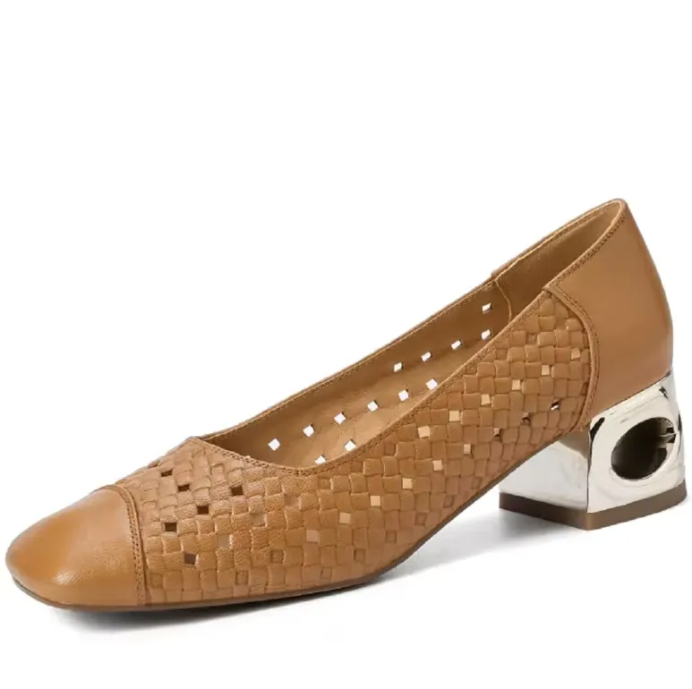 USS Shoes Sylvia Women's Hollow-Out Leather Pumps