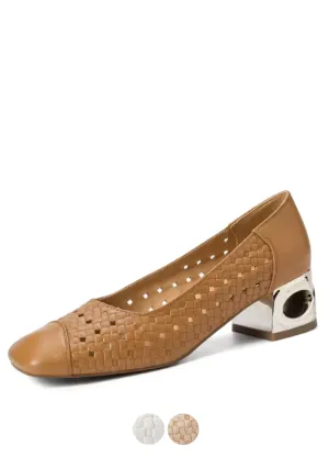 USS Shoes Sylvia Women's Hollow-Out Leather Pumps