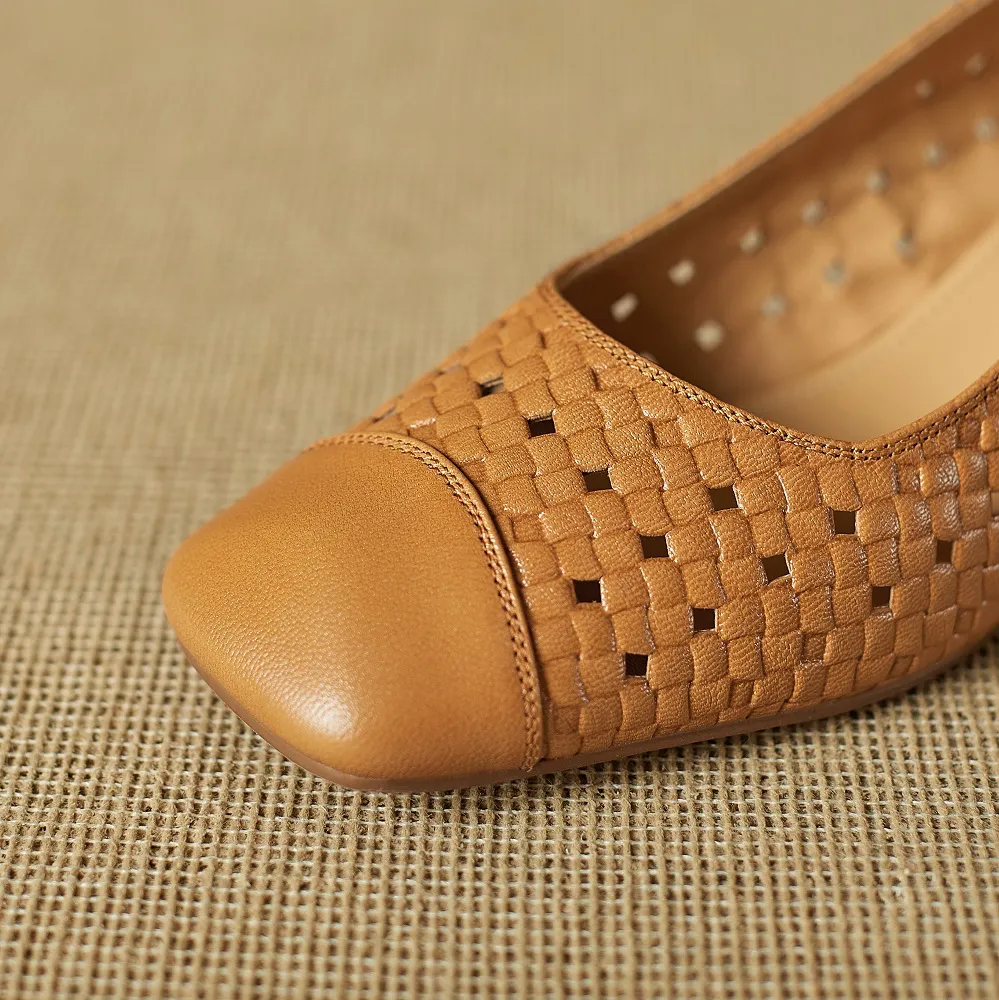 USS Shoes Sylvia Women's Hollow-Out Leather Pumps