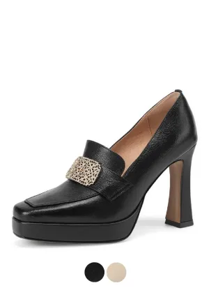 USS Shoes Valentina Women's Square Toe Platform Pumps