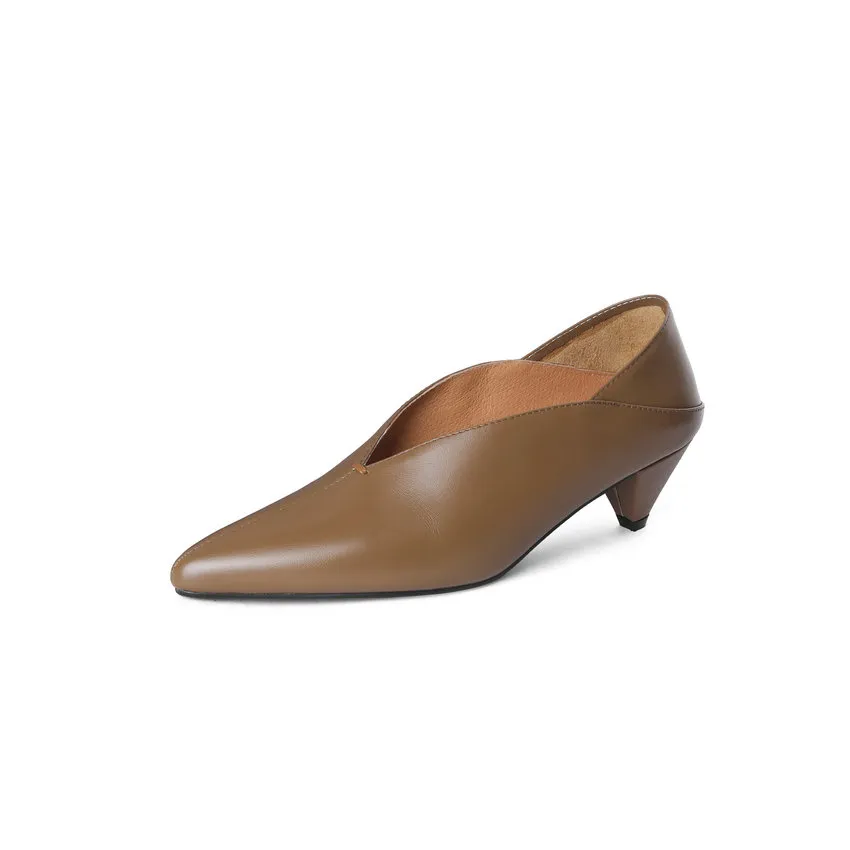 USS Shoes Velandria Women's Genuine Leather Heel Pump Shoes