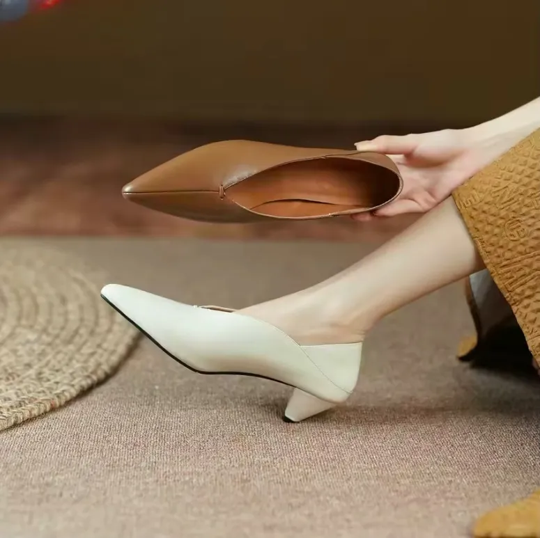 USS Shoes Velandria Women's Genuine Leather Heel Pump Shoes