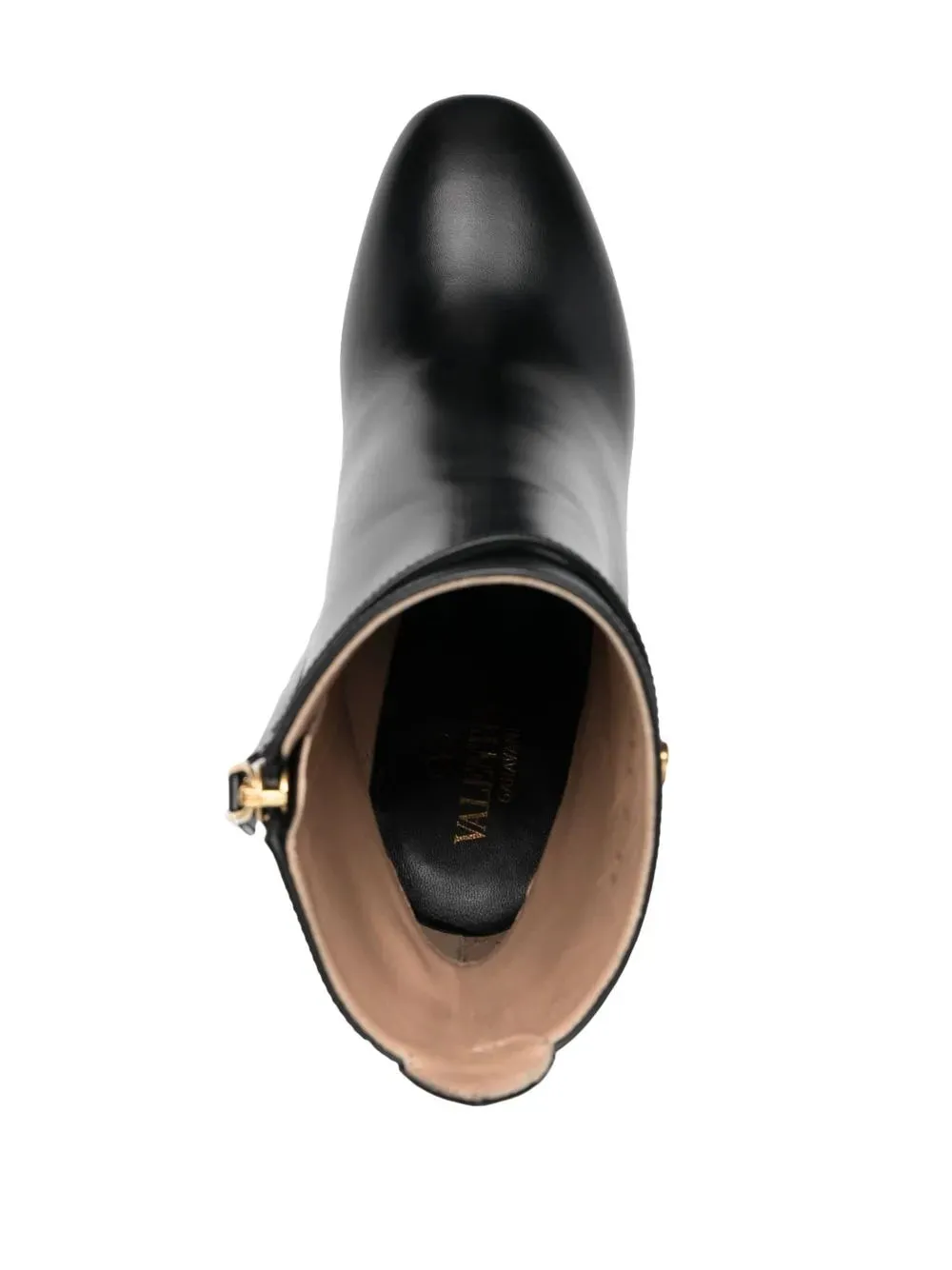 Valentino Tan-Go Leather Platform Boots