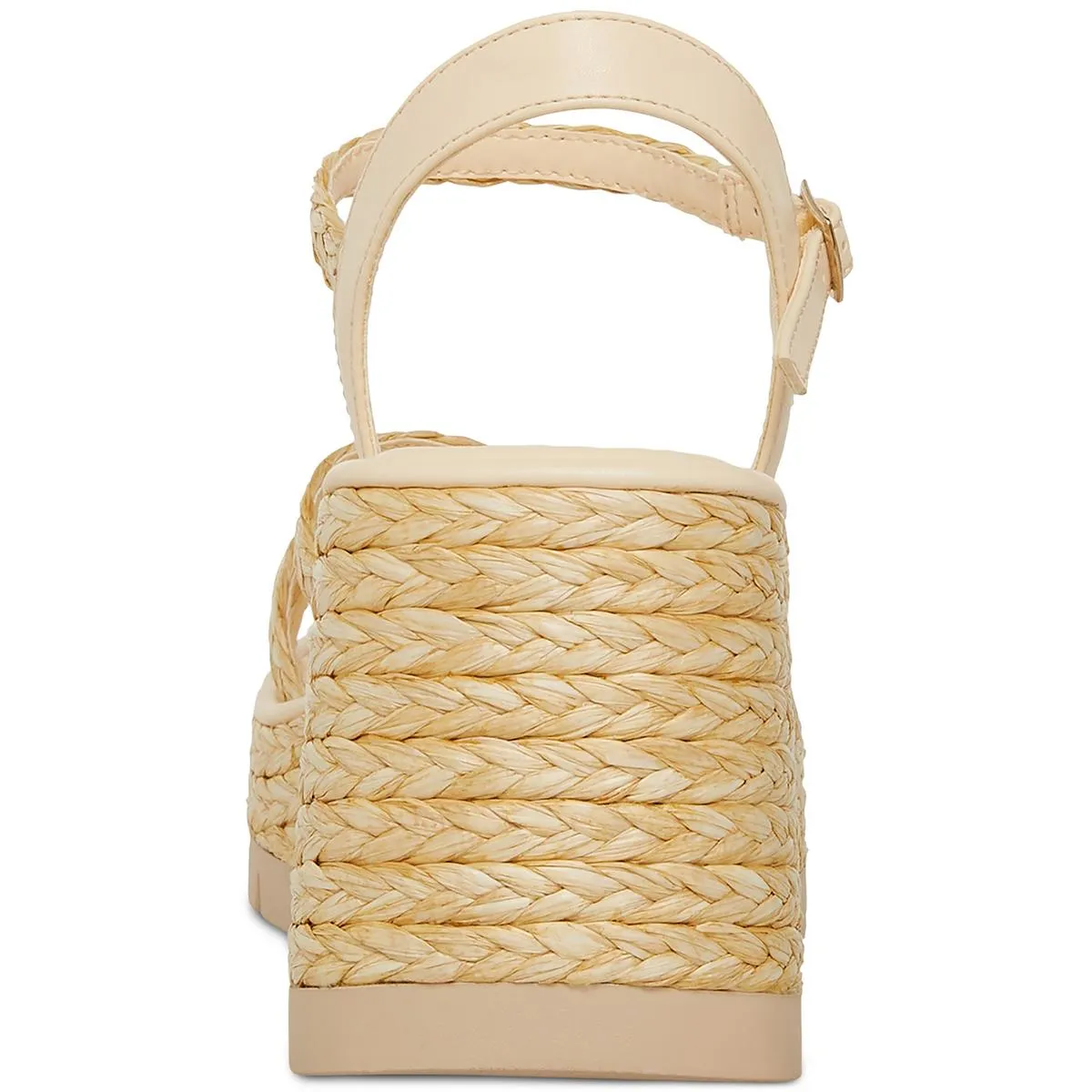 Vault Womens Faux Leather Wedge Sandals