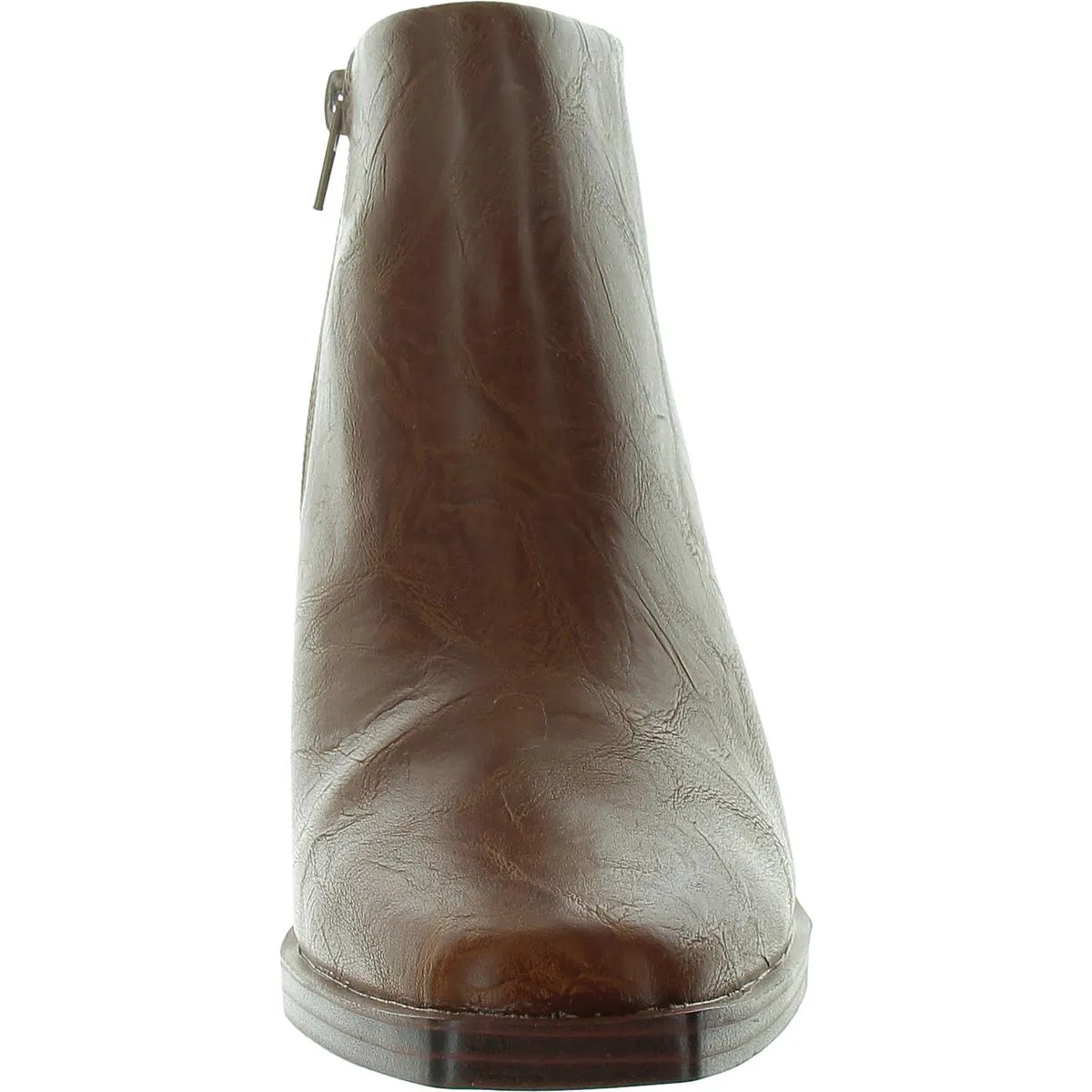 Velta Womens Cushioned Footbed Faux Leather Booties
