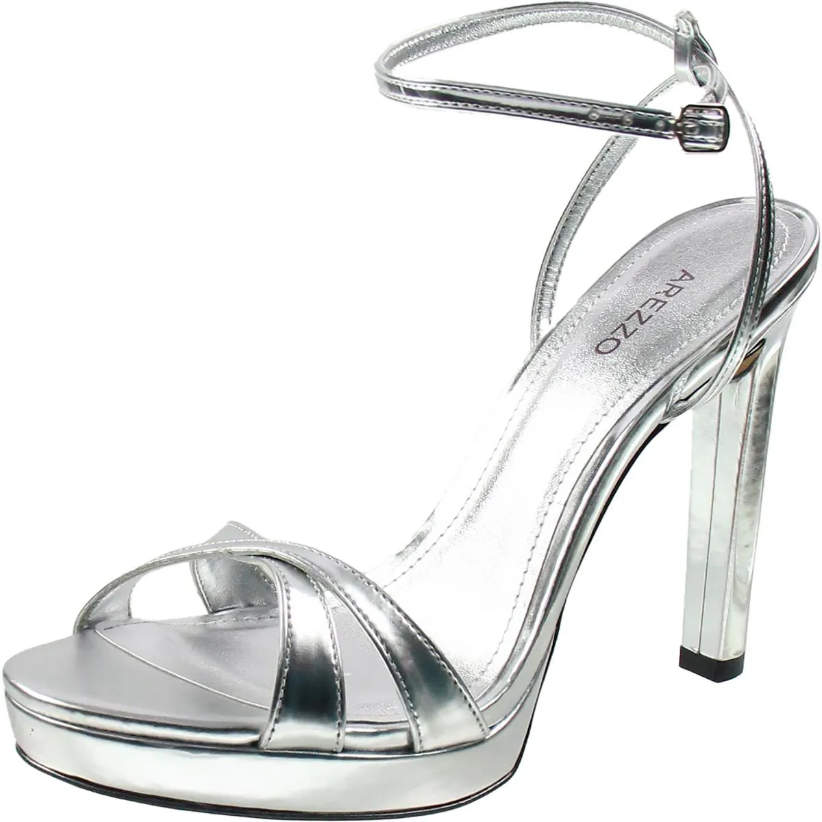 Vienna Womens Leather Stiletto Platform Sandals