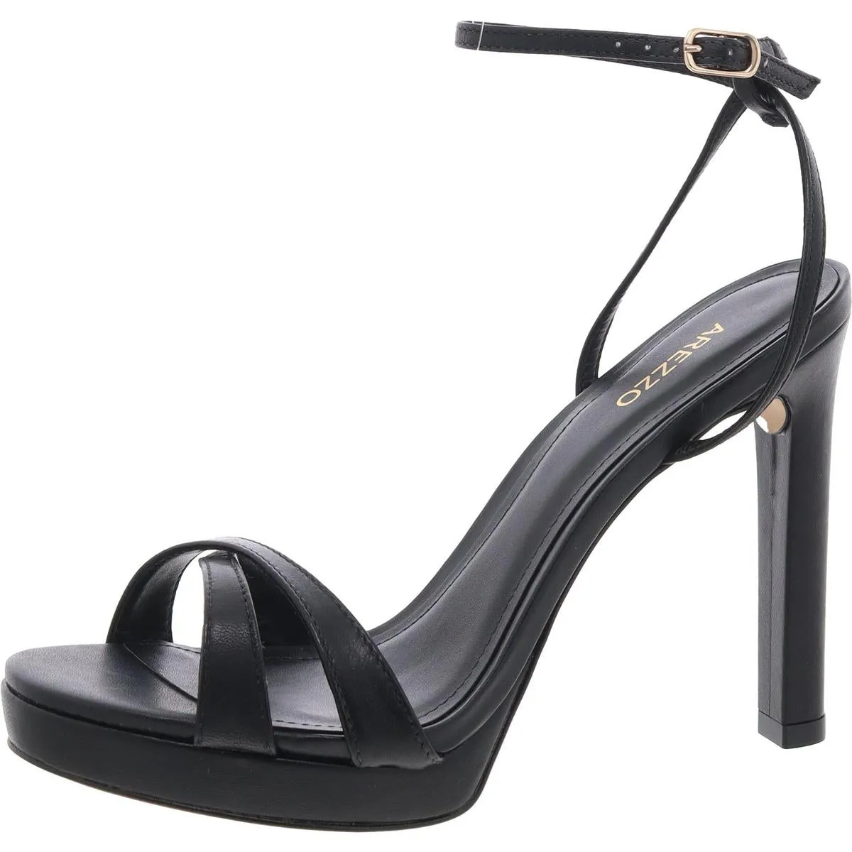 Vienna Womens Leather Stiletto Platform Sandals