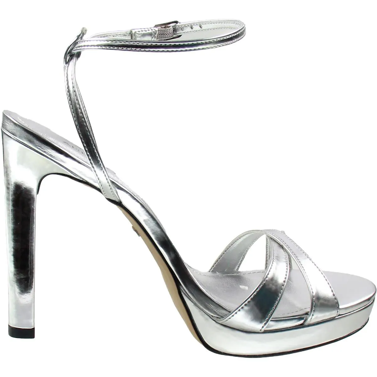Vienna Womens Leather Stiletto Platform Sandals