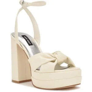 VIVID3 Womens Bow Man Made Platform Sandals