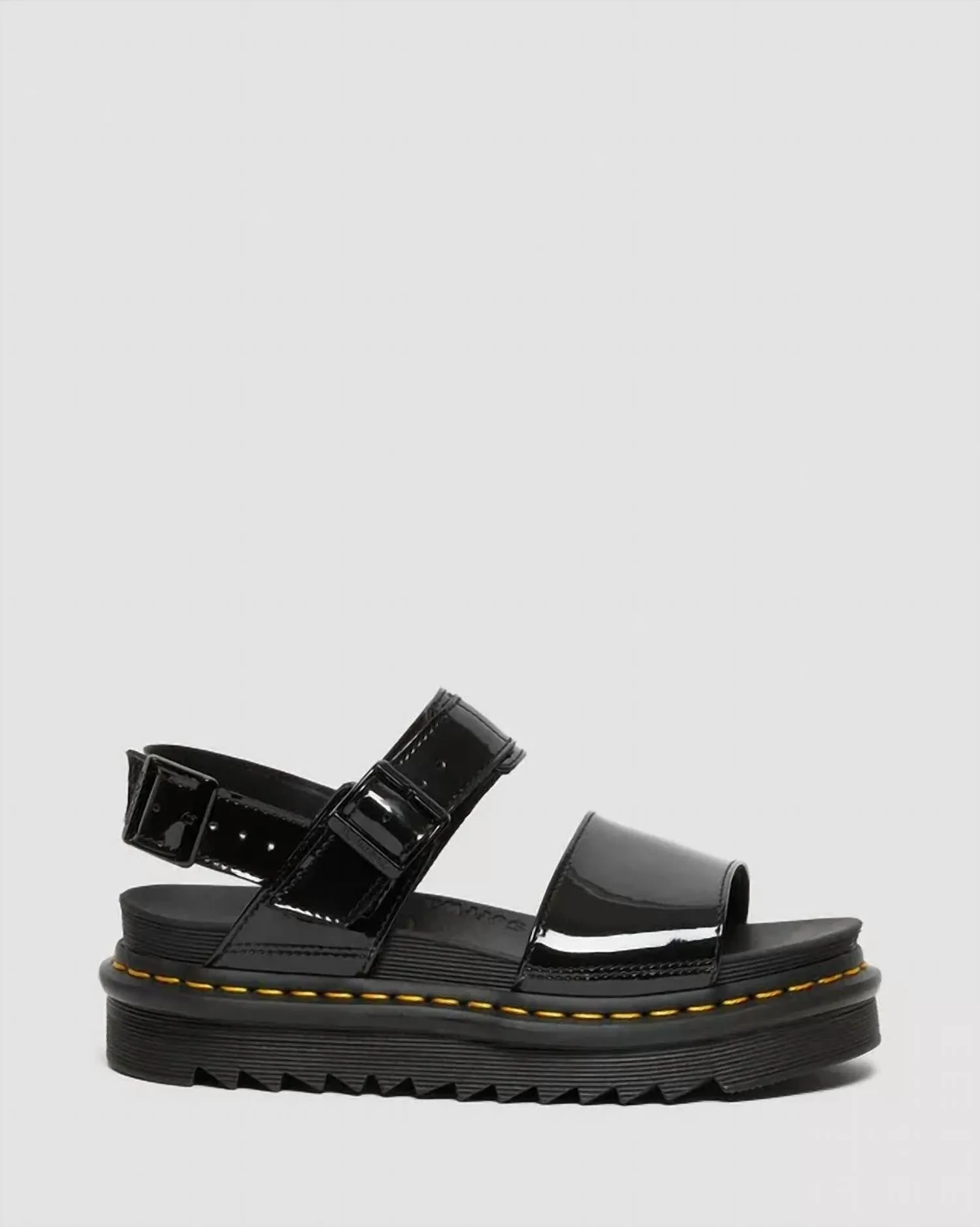 Voss Women's Patent Leather Strap Sandals In Black