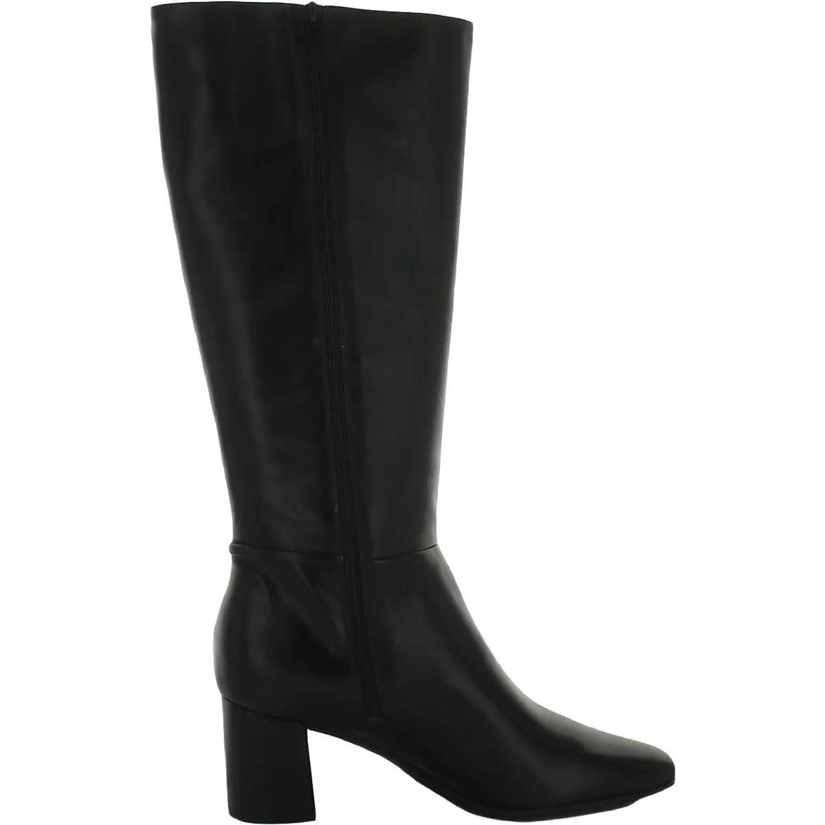 Waylon Womens Faux Leather Square Toe Knee-High Boots