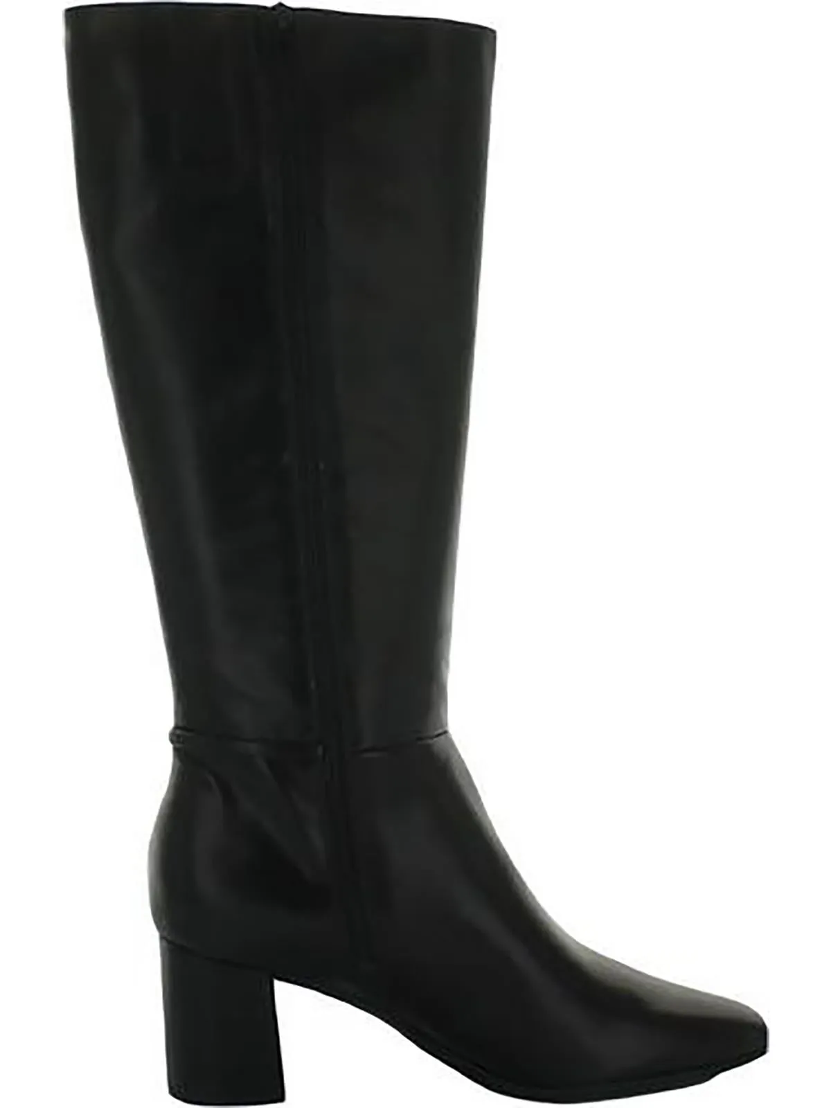 Waylon Womens Faux Leather Square Toe Knee-High Boots