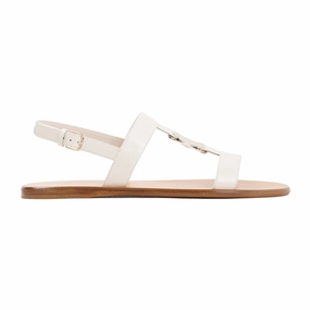 White Mascarpone Lamb Leather Vida Sandals