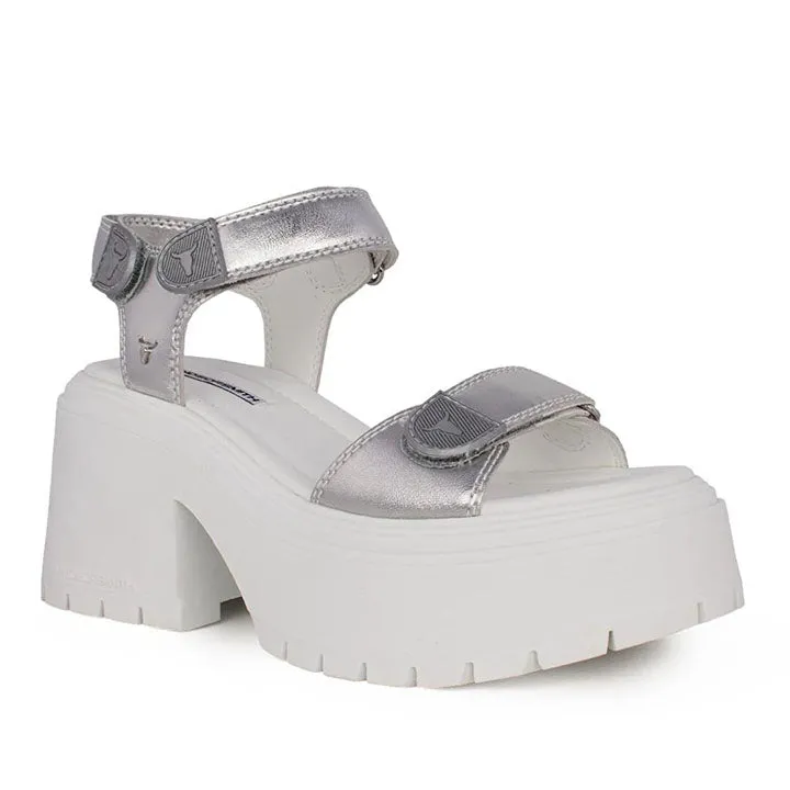 WINDSOR SMITH CONFETTI SILVER SANDALS