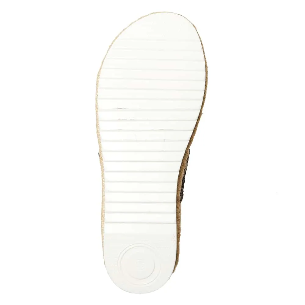 Winona Slide in Black Weave