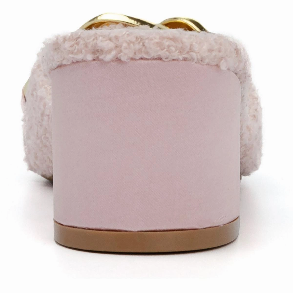 WJ03667W Womens Faux Fur Slip On Slide Sandals