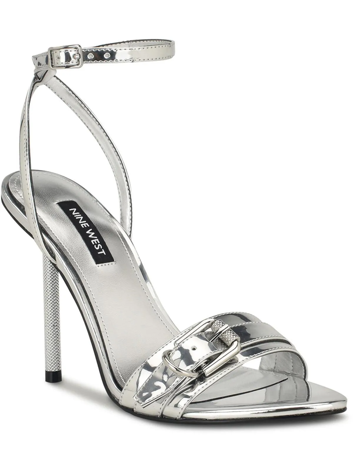 WN Rommie 3 Womens Faux Leather Embossed Ankle Strap