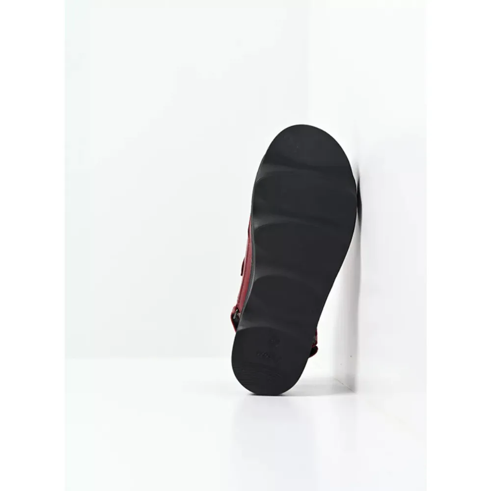 Wolky Laprida Oxblood Leather Sandal (Women's)