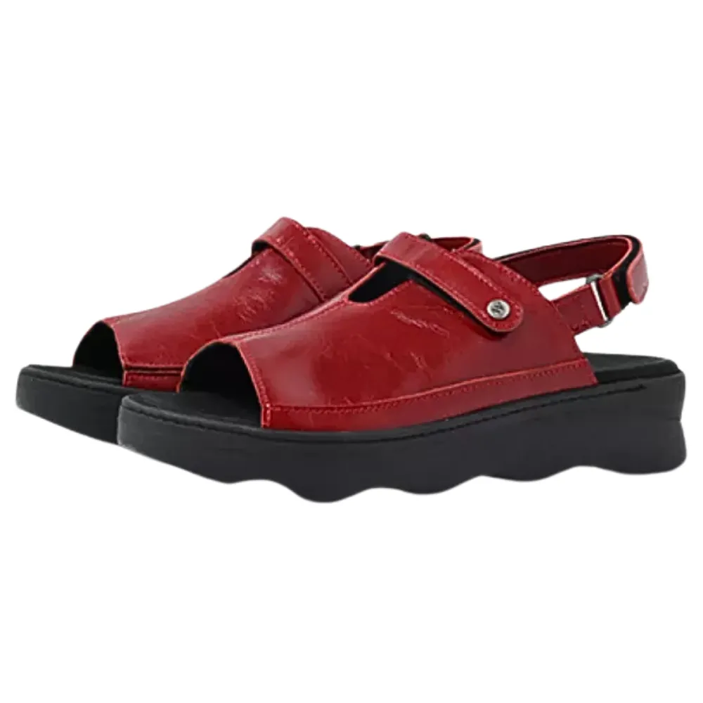 Wolky Laprida Oxblood Leather Sandal (Women's)