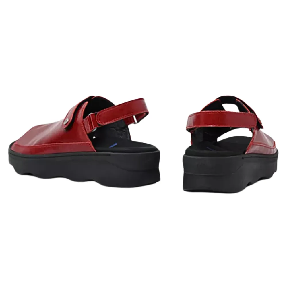 Wolky Laprida Oxblood Leather Sandal (Women's)