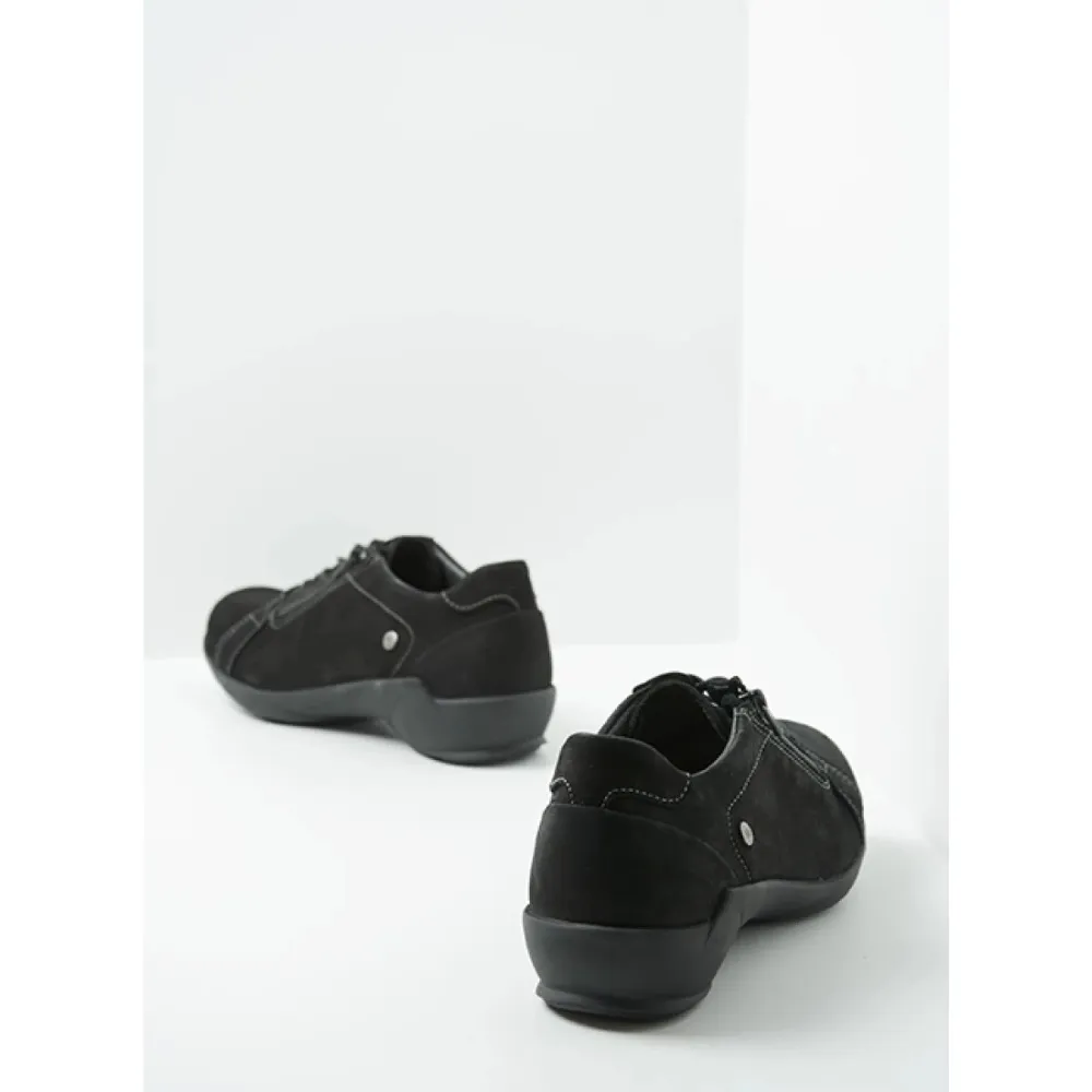 Wolky Stella Black Leather Shoe (Women's)