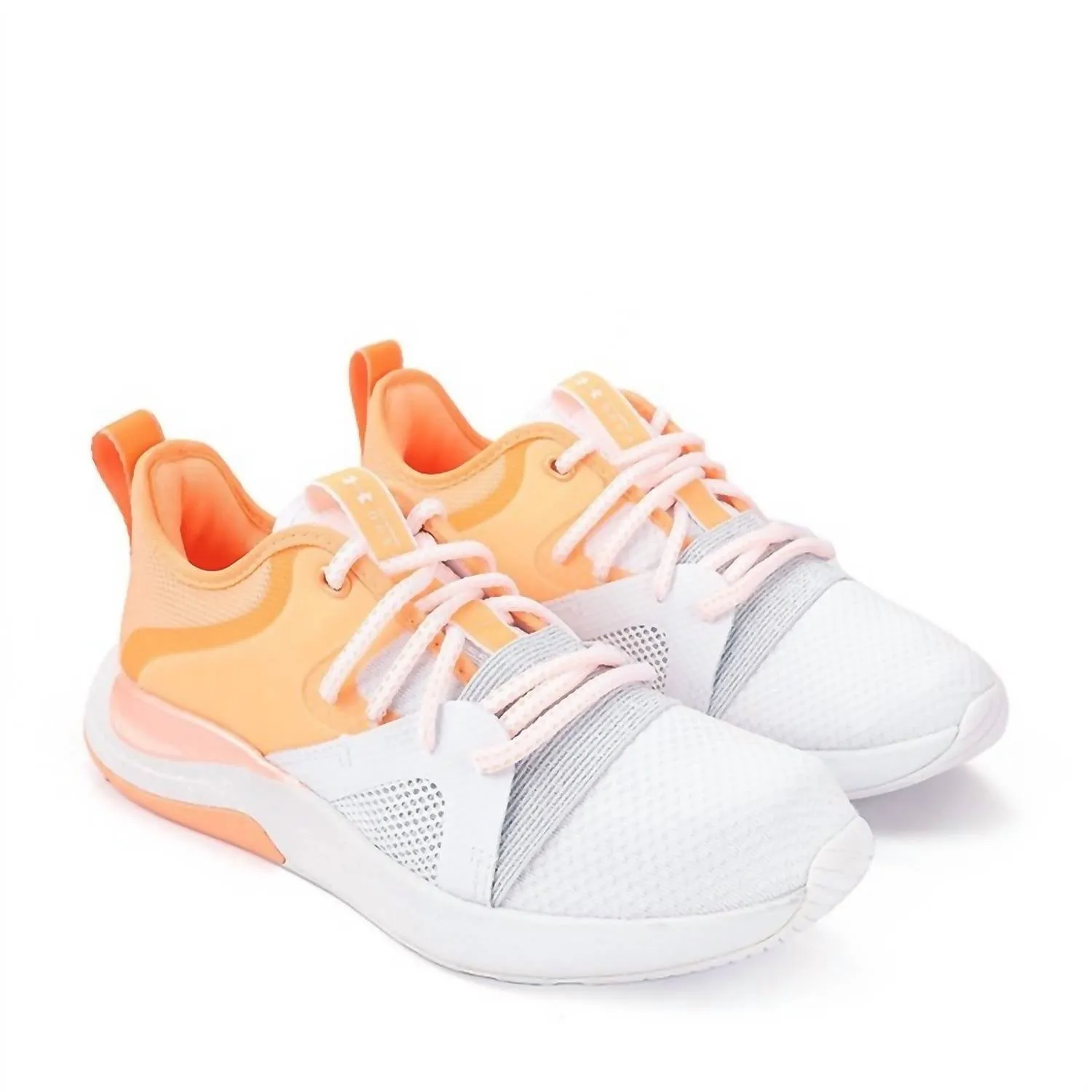 Women Charged Breathe Lace Tr Training Shoes In Orange Tropic