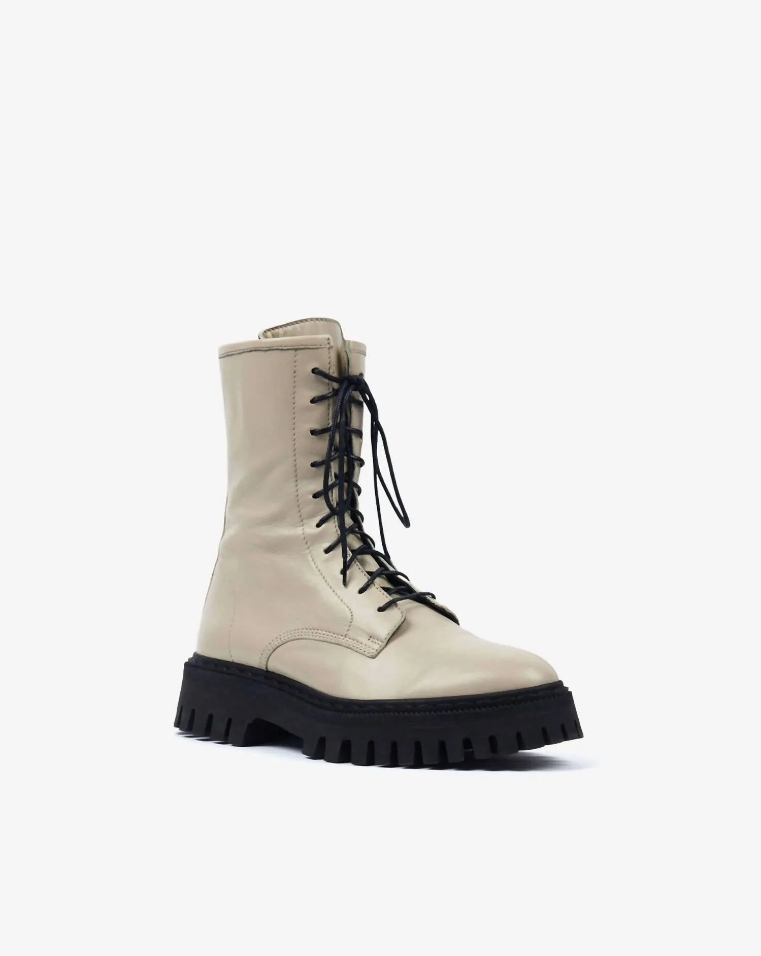 Women Kosmic Lace-Up Boots In Beige