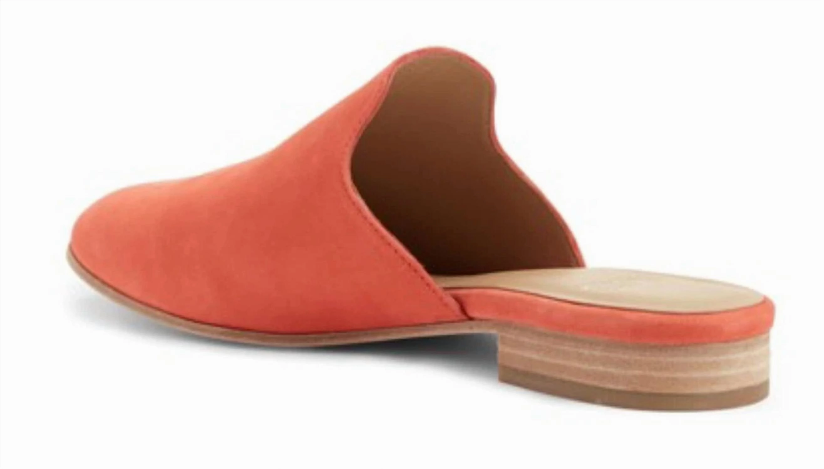 Women's Dion Suede Mule Shoes In Persimmon