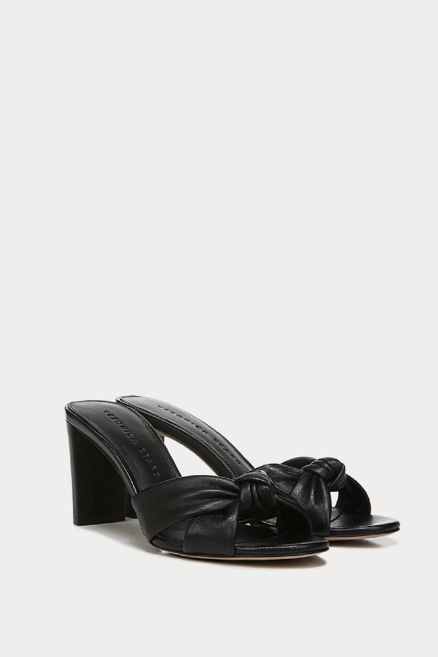 Women's Ganita Knot Front Heeled Sandal In Black
