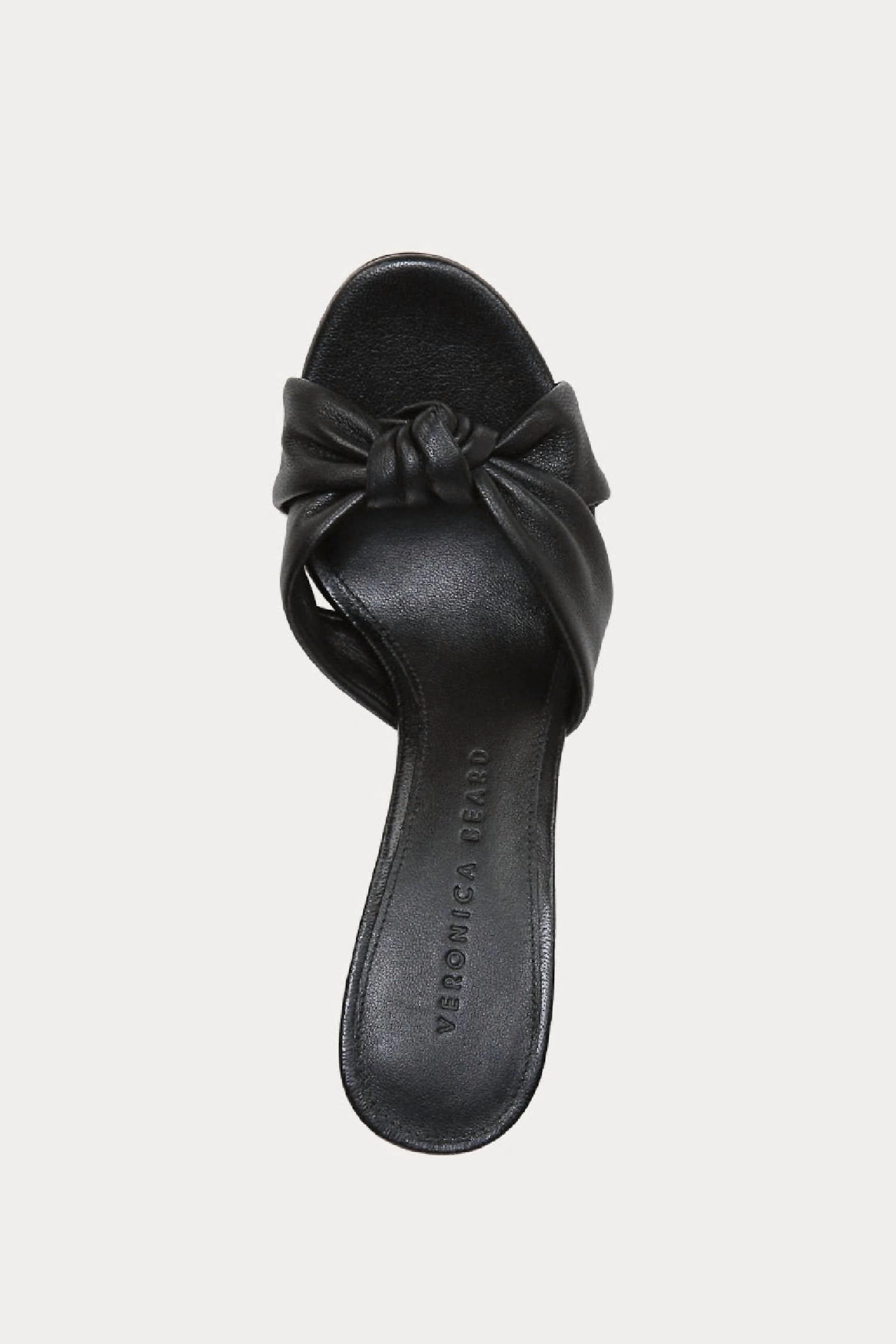 Women's Ganita Knot Front Heeled Sandal In Black