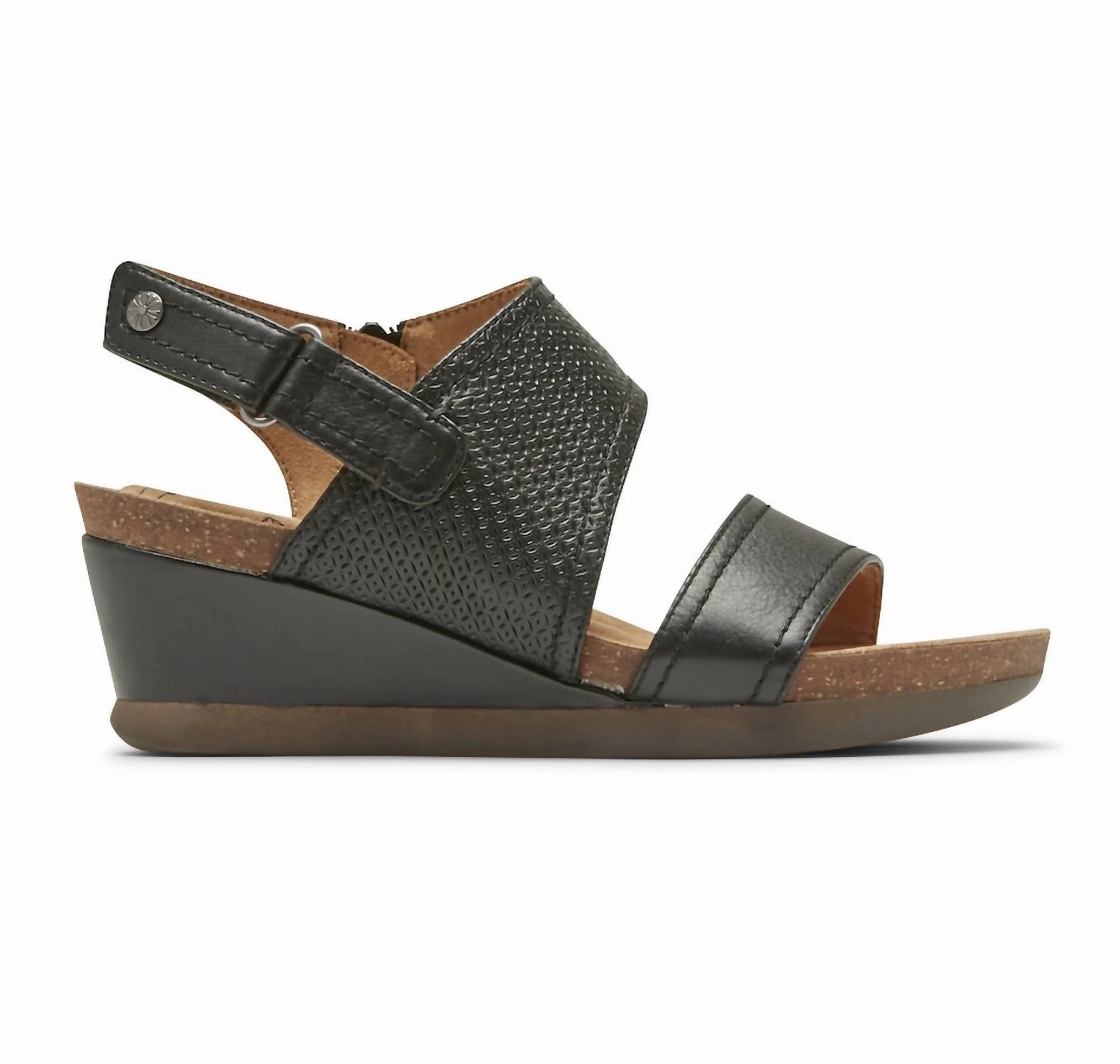 Women Shona Slingback Wedge Sandals In Black