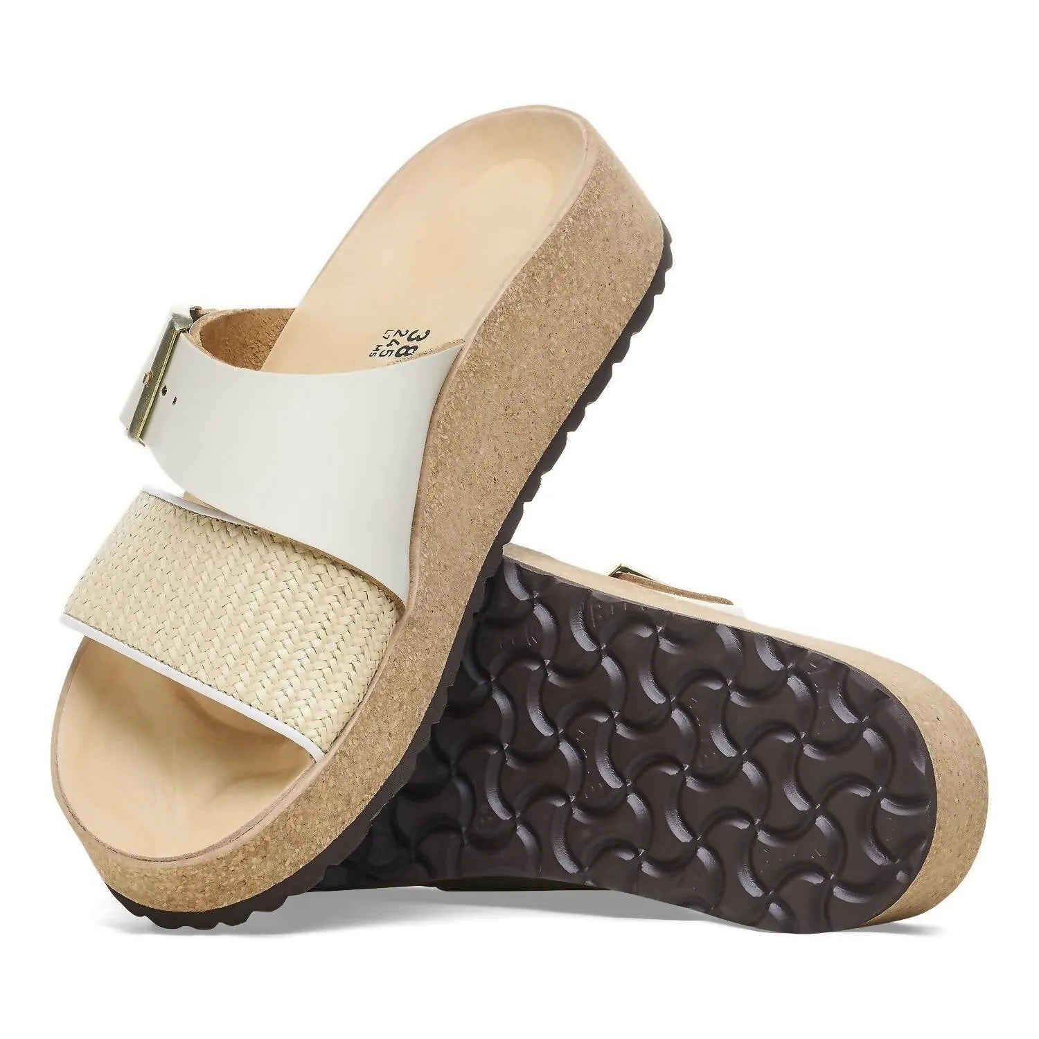 Women's Almina Sandal - Narrow In White Raffia