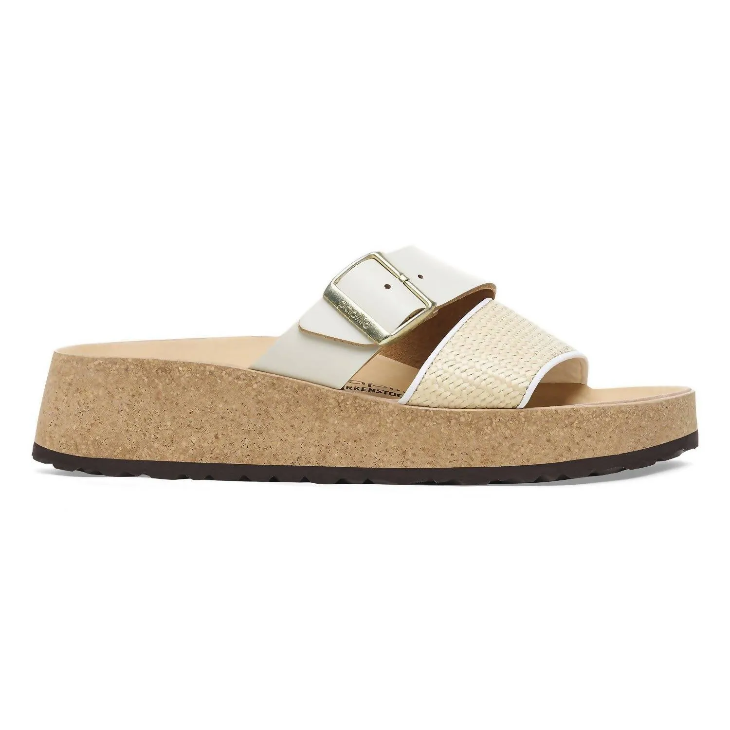 Women's Almina Sandal - Narrow In White Raffia